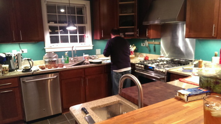 First gathering at new house